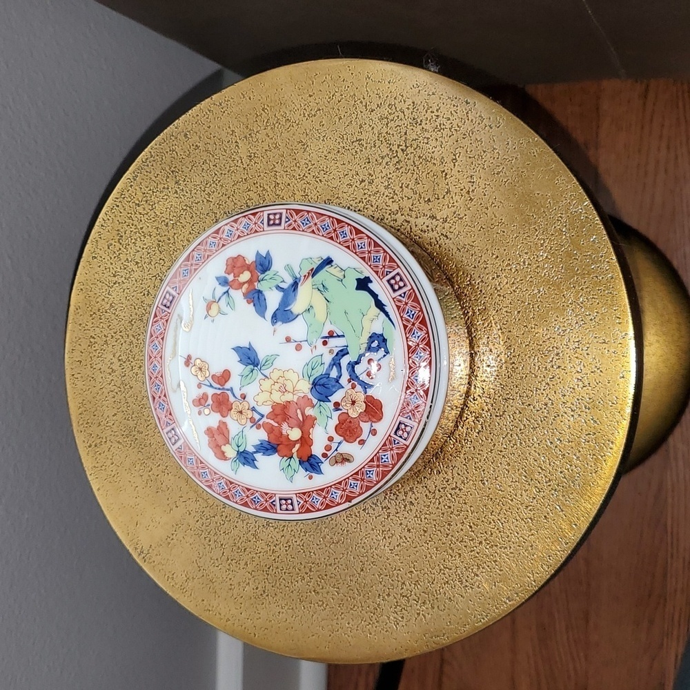 Imari Style Porcelain Trinket Box